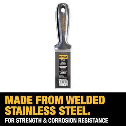 DEWALT 1.5" All Stainless Steel Joint Knife | One-Piece Premium Polished Metal Putty Blade | 2-401 - size: 1.5-Inch