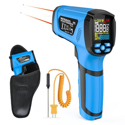 Infrared Thermometer Gun, -40℉ to 2192℉ Dual Laser Thermometer