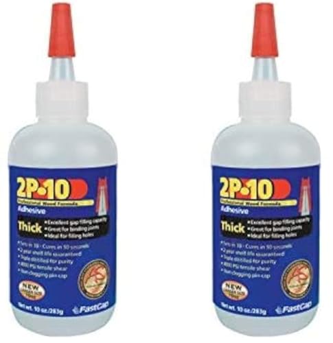 FastCap 2P-10 Thick Super Glue Adhesive, 10 oz., 2-Pack