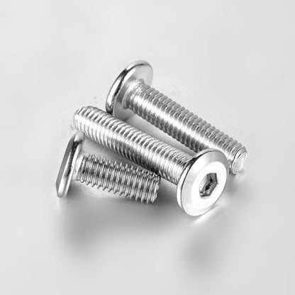 COCO Park M6-1.0 x 65mm Flat Head Socket Head Cap Screws with Hex Spanner Bolts Kit, 304 Stainless Steel 18-8, Full Thread Countersunk Bolts, 20pcs - size: M6-1.0 x 65mm