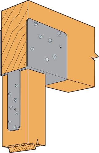 Simpson Strong-Tie ECCQ64SDS2.5 - End Column Cap Quick-Install for 6X Beams & 4X Posts with SDS Screws, Heavy-Duty Framing Bracket for Structural Support in Home Improvement Projects