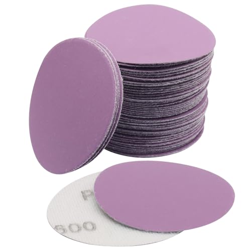 3 Inch 600 Grit Wet Dry Sandpaper, 50 Pcs - style: Grit 600