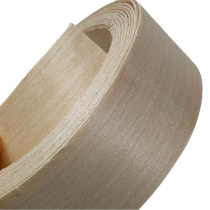 Birch Wood Veneer Edge Banding Roll,1-1/2 inch X 13 ft Iron-On Pre-Glued Edging Tape with Hot Melt Adhesive,Ideal for Plywood, Furniture, Drawers, Shelves Renovation - color: Birch, size: 1-1/2''×13ft