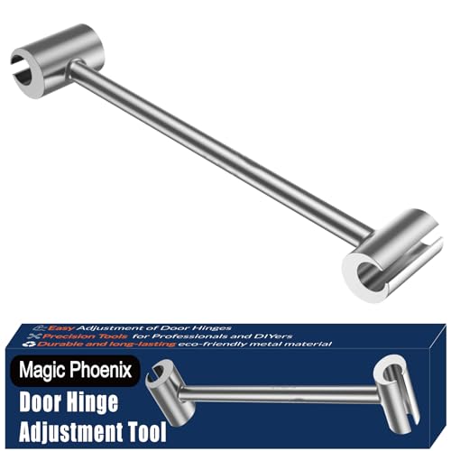 Hinges Gap Adjusting Wrench, Door Hinge Repair Tool, Upgraded Steel Double-ended Door Hinge Repair Wrench, Heavy-duty Door Hinge Adjustment Tool for Standard Round Bolts (0.315-0.75in) - size: 0.315-0.75in (1-pack)