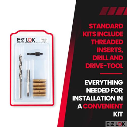 E-Z LOK Thread Repair Kit, 0.25-20 - size: 1/4-20 - 0.75", style: Brass