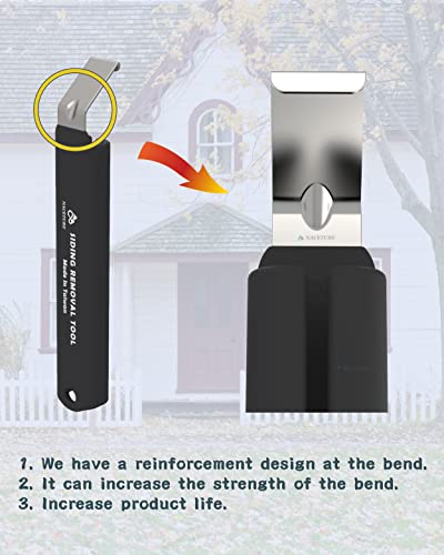 NACETURE Heavy Duty Vinyl Siding Removal Tool, 7 Inch Steel Zip Tool