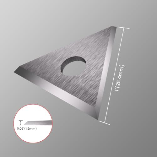 LU&MN Carbide Scraper Replacement Blades, 1" Triangle, 10 Pcs - style: 1"Triangle