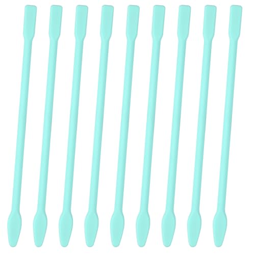 Gartful 9PCS Large Silicone Stir Sticks, Reusable Epoxy Resin Mixing Sticks, Non-Stick Craft Stirring Rods for Paint Mixing, Glitter Tumblers, Liquid Art Supplies, DIY Crafts Tools, Turquoise - color: Turquoise, size: 9PCS-Large stick*9