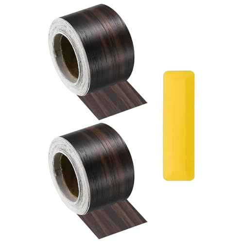 HARFINGTON Wood Grain Repair Tape 2" x16ft Self-Adhesive Repair Patch - color: Black Walnut, size: 2" x 16ft