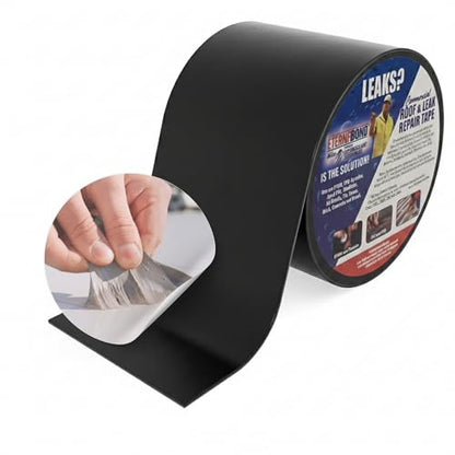 RV Roof Sealant Tape 2 Inch x 50 Feet EternaBond RoofSeal Repair Tape Black - color: Black, size: 2" x 50'