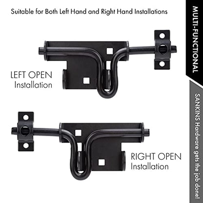 Slide Bolt Gate Latch Door Lock with Padlock Hole, Normal, 1pcs - size: normal