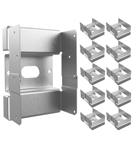 10PCS 4x6 Post Base for Concrete, Brackets for Deck Fence Pergola
