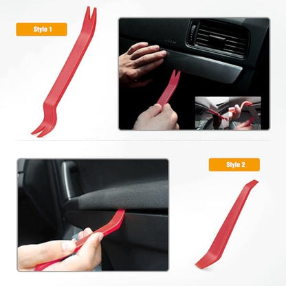 GOOACC Auto Trim Removal Tool Kit No-Scratch - color: 4PCS Trim Removal Tool Red
