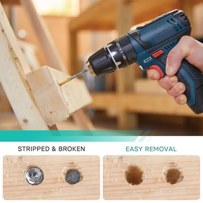 Screw Extractor Set with Left Hand Drill Bits 14Pcs