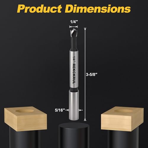 1/4 Inch Forstner Bit, 1/4" Forstner Drill Bit for Woodworking - size: 1/4 | Precision Imperial Sizing