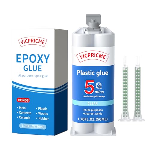 Vicpricme 5 Minute Clear Epoxy Glue, 2-Part AB Adhesive - size: 5Min glue 1pcs