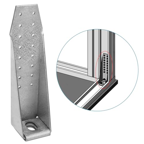 GBGS 6 PCS Deck Tension Tie Bracket,Holdown Bolted,1/8" Thick