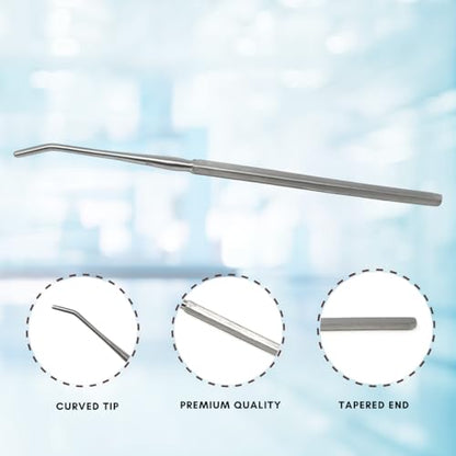 Mall Probe and Seeker Dissecting Instrument Angular Semi-Blunt Tip Made of Stainless Steel for Lab Dissections Multipurpose Laboratory Supplies Used by Student and Professionals (1 Pcs)