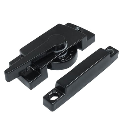 2 Pack Window Sash Lock, Cam Action, 2" Hole Center, Right Black - color: Right/ Black, size: 2 Pack