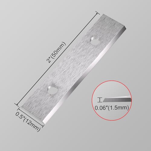 LU&MN Carbide Scraper Replacement Blades, 2"/50×12×1.5mm, 100 Pieces - style: 2"-10PKS