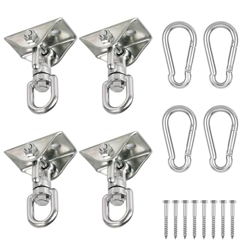 Albo Heavy Duty Swing Hangers 4 Pack, 2650 LBS - color: Silver, size: 4 Pieces