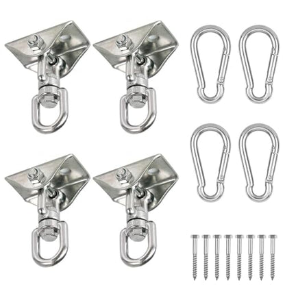 Albo Heavy Duty Swing Hangers 4 Pack, 2650 LBS - color: Silver, size: 4 Pieces