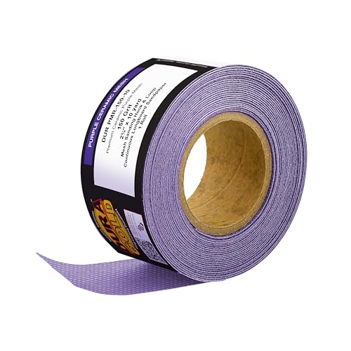 Dura-Gold Premium 150 Grit Purple Ceramic Mesh Longboard Sandpaper, 2-3/4" - style: 150 Grit