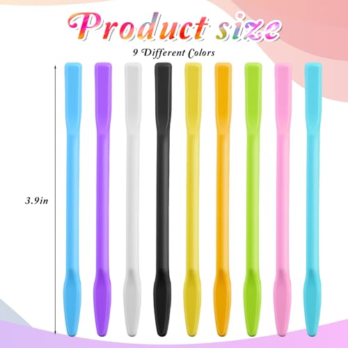 9PCS Colored Silicone Stir Sticks, Reusable Silicone Mixing Sticks