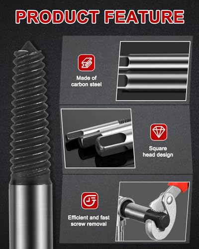 Diyife Screw Extractor, [Upgraded Version][6 Pieces] Screw Extractor Set