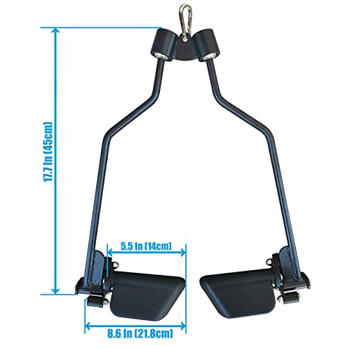 Adjustable Lat Pull down Bar, Cable Machine Attachments for Gym, Home Gym Fitness T-bar Row Pulldown Attachments, Lat Pull Down Machine Wide Grip Neutral Grip Handle - color: SP-B08