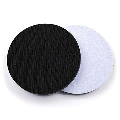 5 Pack 5 Inch Soft Density Interface Pads Hook and Loop 5" Sponge Cushion Buffer Backing Pad (Set of 5) - size: 5 inches