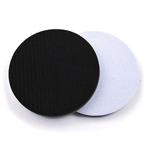 5 Pack 5 Inch Soft Density Interface Pads Hook and Loop 5" Sponge Cushion Buffer Backing Pad (Set of 5) - size: 5 inches