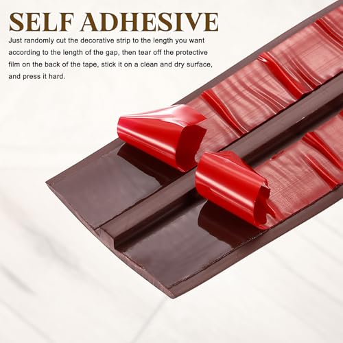 uxcell T-Molding Transition Strips, 3.28 ftx1.97" (LxW) PVC, Black Walnut - color: Black Walnut, size: 3.28 ft x 1.97"