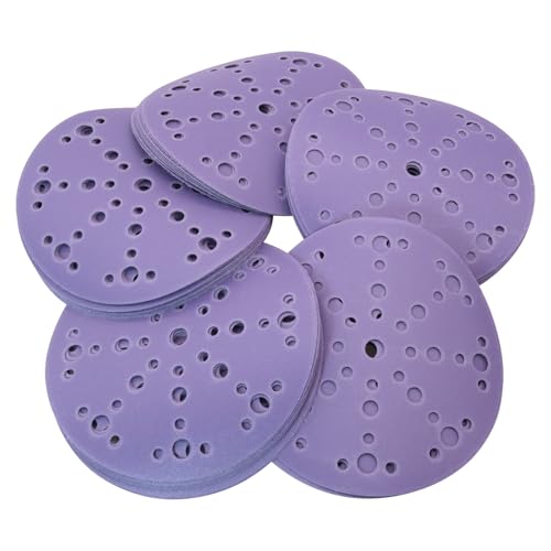 6 Inch Ceramic Sanding Discs 320 Grit, 49 Hole, 50 Pack - style: 320 Grit