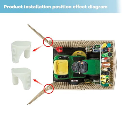 Resin Shed Door Hinge Kit (Left & Right)