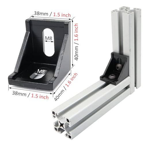 20 Sets 4040 Aluminum Extrusion Accessories Hardware T Slot Bracket