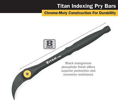 Titan 17808 Indexable Pry bar, 8"