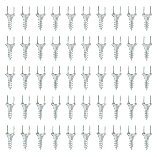 50pcs Solid Wood Baseboard Seamless Nails Double-Headed Self-Tapping Screws Foot Line Nails Invisible Security Screws