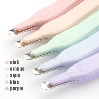 ZZTX 5 Pack Professional Magnetic Staple Remover Puller - color: 5 Pack-purple/Blue/Light Green/Orange/Pink
