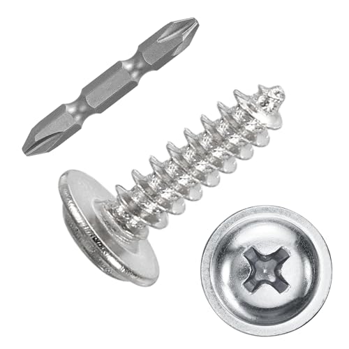 100pcs M2.3x8 Self Tapping Screws Carbon Steel Silver - size: M2.3x8