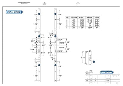 Door Reinforcement for Jamb Door Frame with Extra Heavy Duty Striker Plate in White Finish