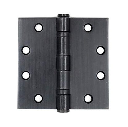 Heavy Duty Ball Bearing Door Hinge Oil Rubbed Bronze 4 Inch Square 2-Pack - color: Oil Rubbed Bronze, size: 4 inch square