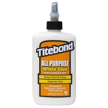 Titebond White 8 oz 5033 All-Purpose Glue - size: 8 fl oz