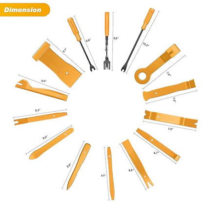 GOOACC 40Pcs Trim Removal Tool Yellow - color: Yellow