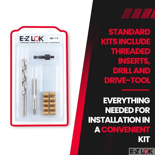 E-Z LOK Thread Repair Kit, M6-1.0 - size: M6-1.0, style: Brass