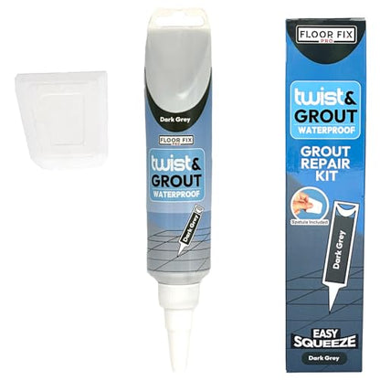 from Floor-Fix Pro Premixed Tile Grout Repair Kit, Dark Gray - color: Dark Gray