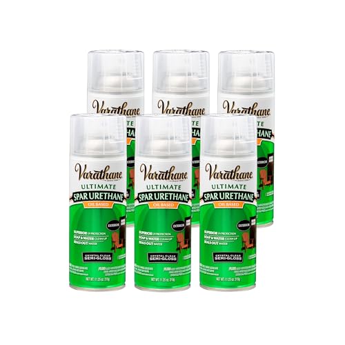 Varathane Semi-Gloss Ultimate Spar Urethane Wood Spray - color: Semi-Gloss, size: Spray (Pack of 6)