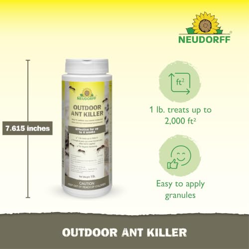 Neudorff Outdoor Ant Killer Ant Bait Granules for Organic Gardening 1 LB - size: 1 LB. (Ants)