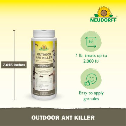 Neudorff Outdoor Ant Killer Ant Bait Granules for Organic Gardening 1 LB - size: 1 LB. (Ants)