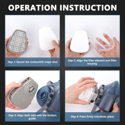 Half Face Respirator Mask Gas Respirator with Quick Release